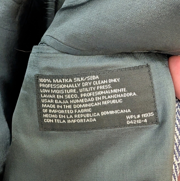 Johnny Bench MVP Collection Classic Gray Men's Blazer 100 Percent Silk - Picture 3 of 5